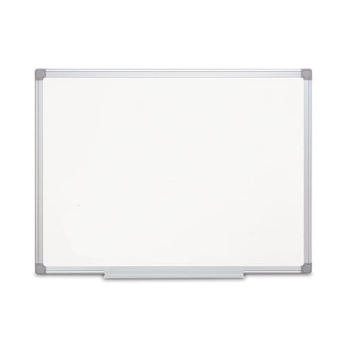 Earth Silver Easy-Clean Dry Erase Board, 36 x 24, White Surface, Silver Aluminum Frame-(BVCCR0620790)