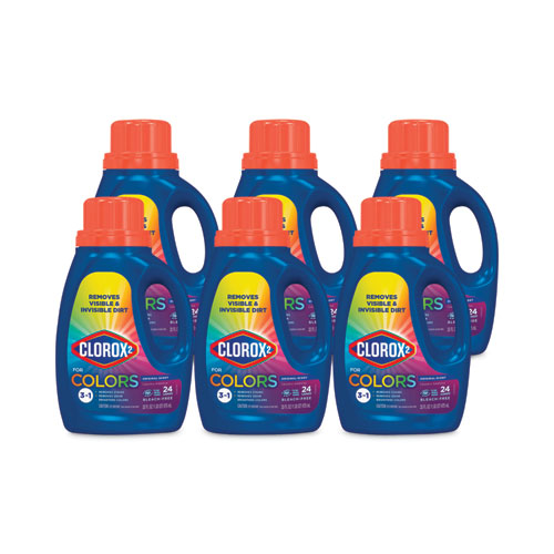 Stain Remover and Color Booster, Regular, 33 oz Bottle, 6/Carton-(CLO30037)