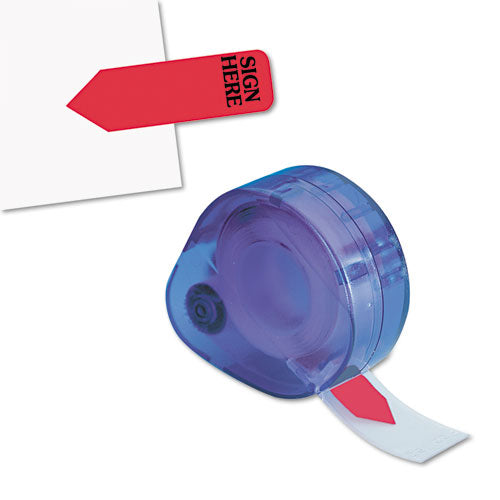 Arrow Message Page Flags in Dispenser, "Sign Here", Red, 120/Dispenser-(RTG81054)