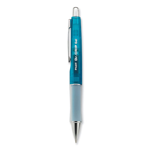 Dr. Grip Gel Pen, Retractable, Fine 0.7 mm, Black Ink, Blue Barrel-(PIL36260)