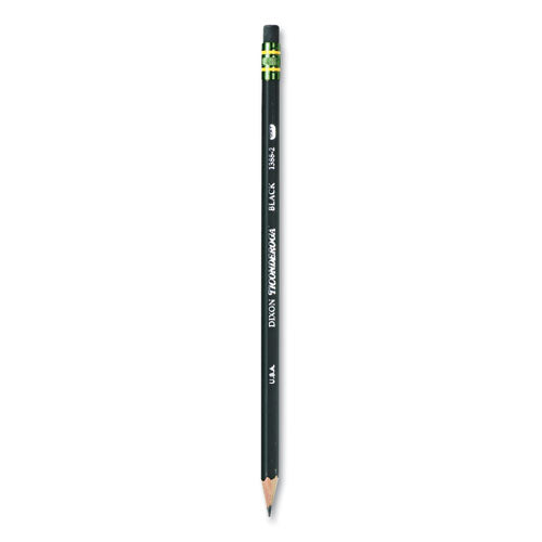 Pencils, HB (#2), Black Lead, Black Barrel, Dozen-(DIX13953)