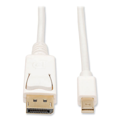 Mini DisplayPort to DisplayPort 4K Adapter, 10 ft, White-(TRPP583010)