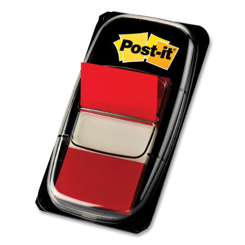 Marking Page Flags in Dispensers, Red, 50 Flags/Dispenser, 12 Dispensers/Pack-(MMM680RD12)