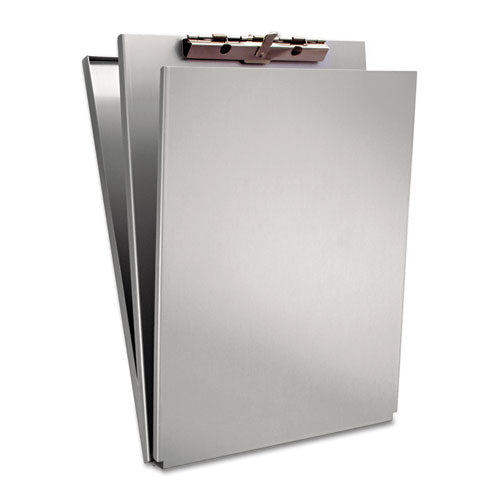 A-Holder Aluminum Form Holder, 0.5" Clip Capacity, Holds 8.5 x 11 Sheets, Silver-(SAU10017)