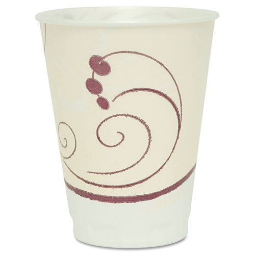 Trophy Plus Dual Temperature Insulated Cups in Symphony Design, 12 oz, Beige, 1,000/Carton-(SCCX12J8002CT)